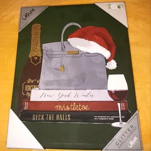 Xmas art canvas wall hanging